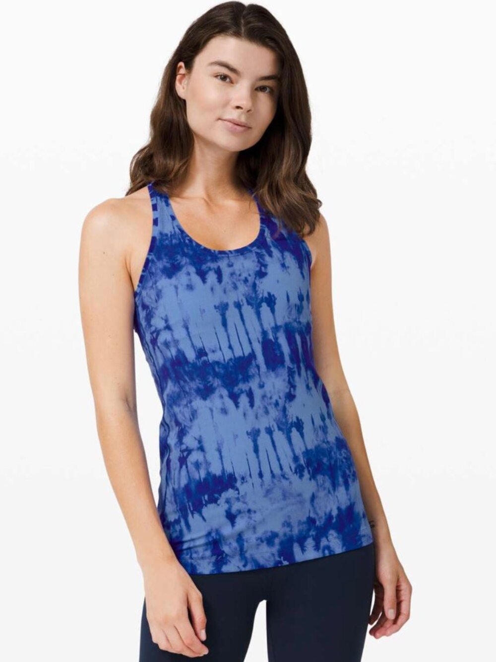 Lululemon Cool Racerback Tank, Game Day Blue, Size 8